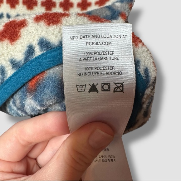 Patagonia Synchilla Snap-T Fleece Pullover Medium Cliff Underwater Aztec Blue - Picture 9 of 13